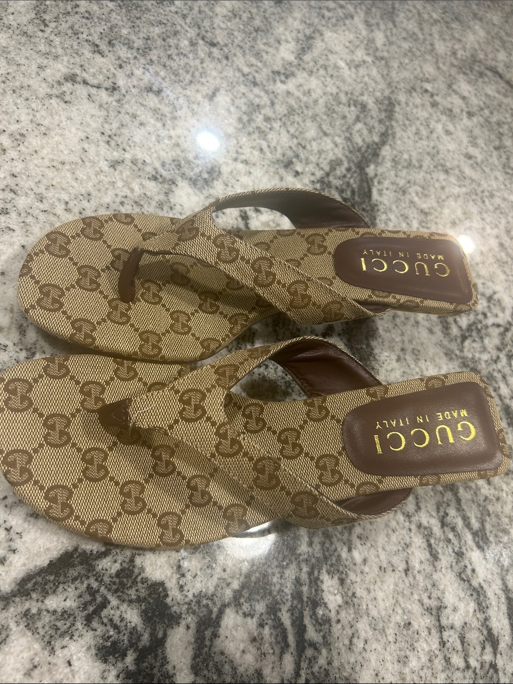 Designer Inspired Brown Kitten Heels